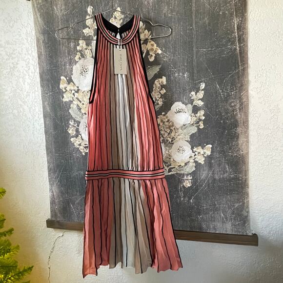 Ramy Brook Leticia Halter Mini Dress in Deco Rose Size Small - Picture 4 of 8